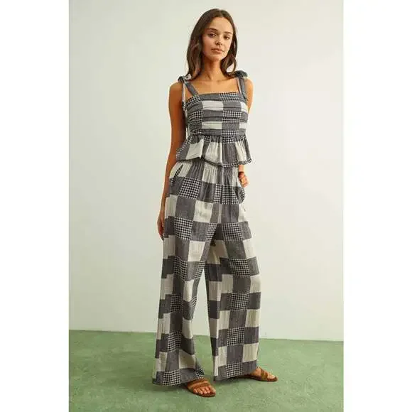 GINGHAM PATCH EFFECT TOP - Picture 3 of 7